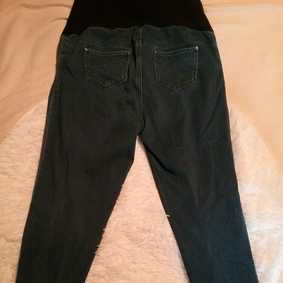 Women's maternity blue stretchy pants size small - Picture 1 of 3